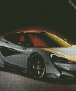 Grey Mclaren Car Diamond Paintings