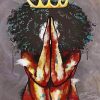 Artistic Black Queen Diamond Paintings