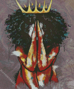 Artistic Black Queen Diamond Paintings