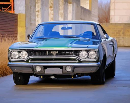 Plymouth Roadrunner Car Diamond Paintings