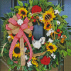 Beautiful Door Wreaths Diamond Paintings