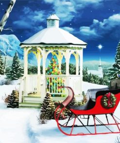 Christmas Gazebo Diamond Paintings