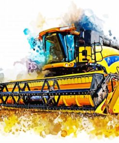 Combine Harvester Art Diamond Paintings