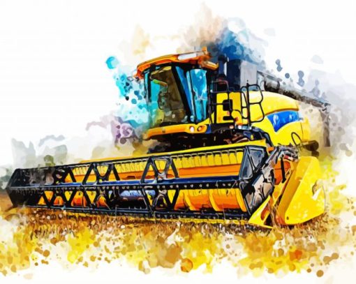 Combine Harvester Art Diamond Paintings