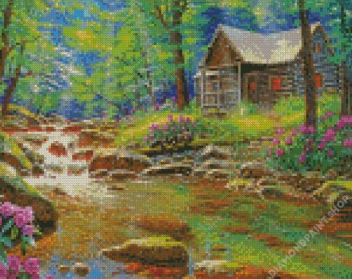 Fishing Cabin Diamond Paintings