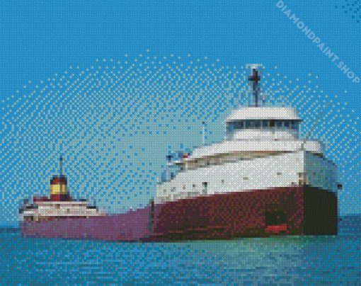 Edmund Fitzgerald In Sea Diamond Paintings