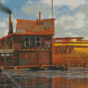 Fantasy Houseboat Diamond Paintings