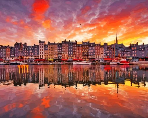 Honfleur Reflection Diamond Paintings