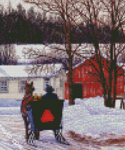 Horse Carriage Diamond Paintings