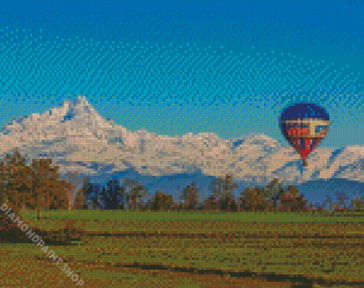 Air Ballons In Mountains Diamond Paintings