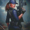 Police Woman Diamond Paintings