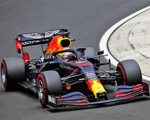 Red Bull Car Diamond Paintings