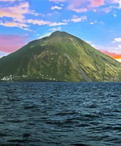 Stromboli Sicily Volcano Diamond Paintings