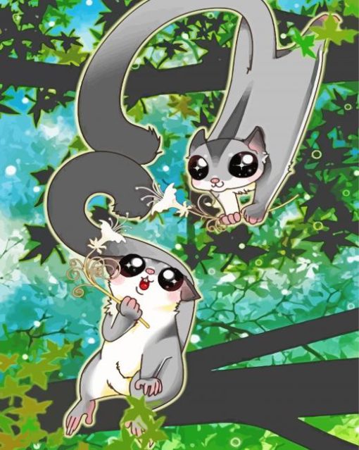 Sugar Glider Art Diamond Paintings