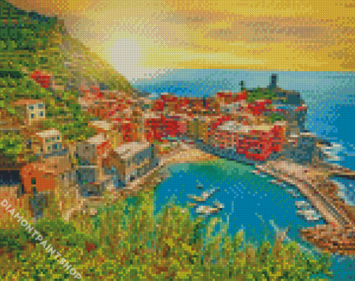 Vernazza Sunset Diamond Paintings