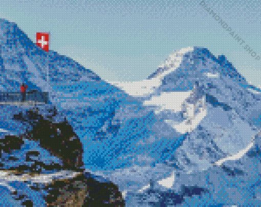 Swiss Alps Mountains Diamond Paintings