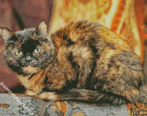 Tortoiseshelle Cat Diamond Paintings