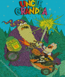 Uncle Grandpa Poster Diamond Paintings