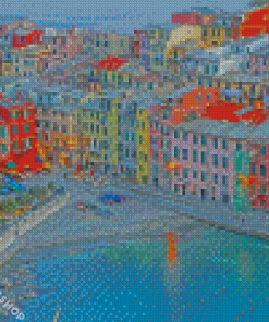 Vernazza Buildings Diamond Paintings