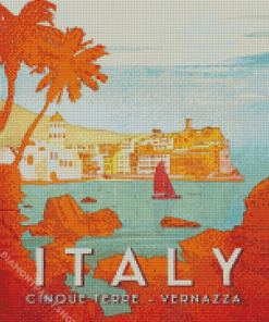 Vernazza Italy Poster Diamond Paintings