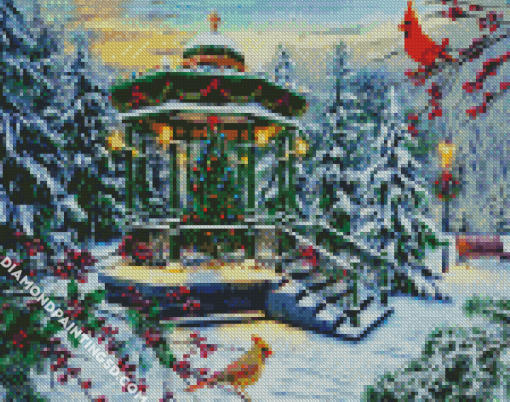 Christmas Gazebo Art Diamond Paintings