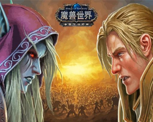 World Of Warcraft Battle Poster Diamond Paintings