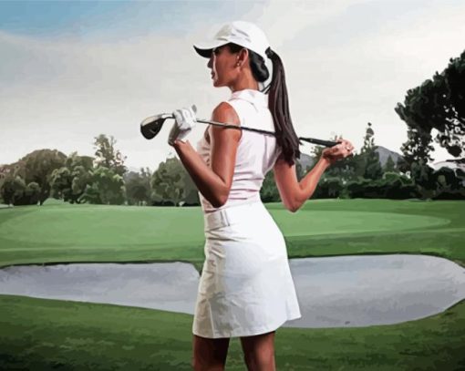 Lady Golf Diamond Paintings