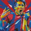 Artistic Messi Diamond Paintings