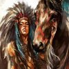 American Native Lady Diamond Paintings