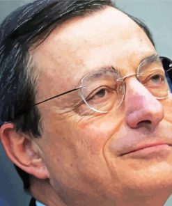 Close Up Mario Draghi Diamond Paintings