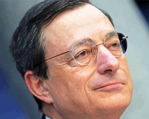 Close Up Mario Draghi Diamond Paintings