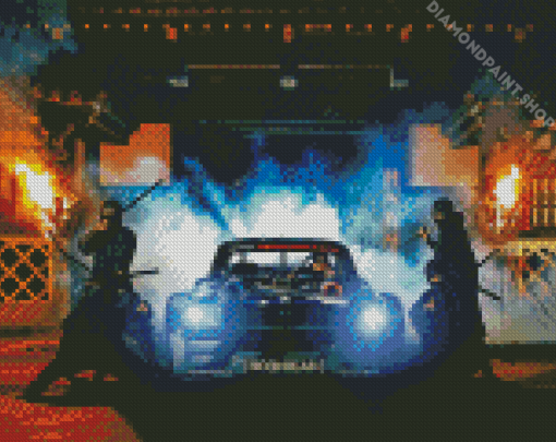 Hoonicorn Car And Ninja Diamond Paintings