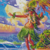 Hula Lady Diamond Paintings