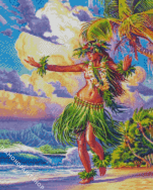 Hula Lady Diamond Paintings