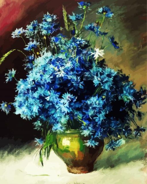 Issac Levitan Cornflowers Diamond Paintings