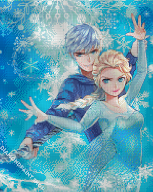 Jack Frost And Elsa Diamond Paintings