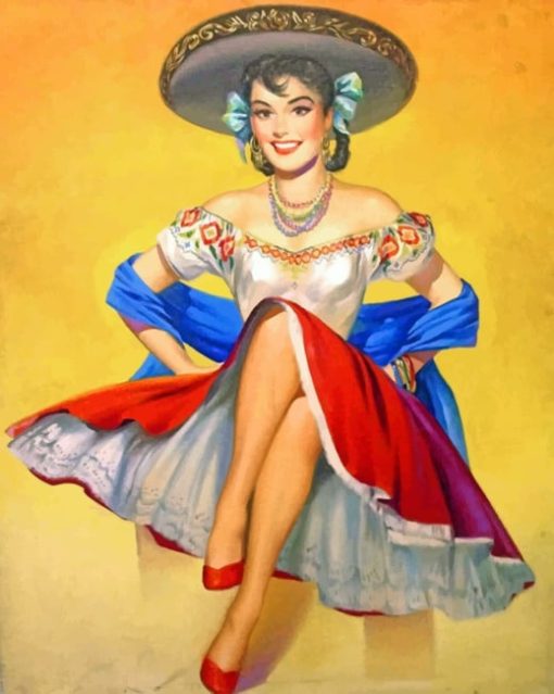 Mexican Lady Diamond Paintings