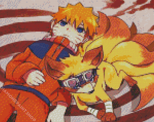 Naruto And Kurama Diamond Paintings