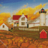 Nubble Lighthouse Diamond Paintings