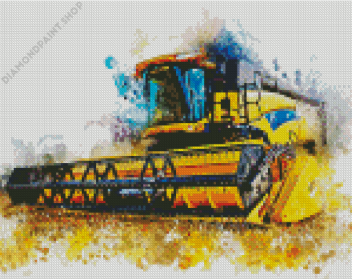 Combine Harvester Art Diamond Paintings