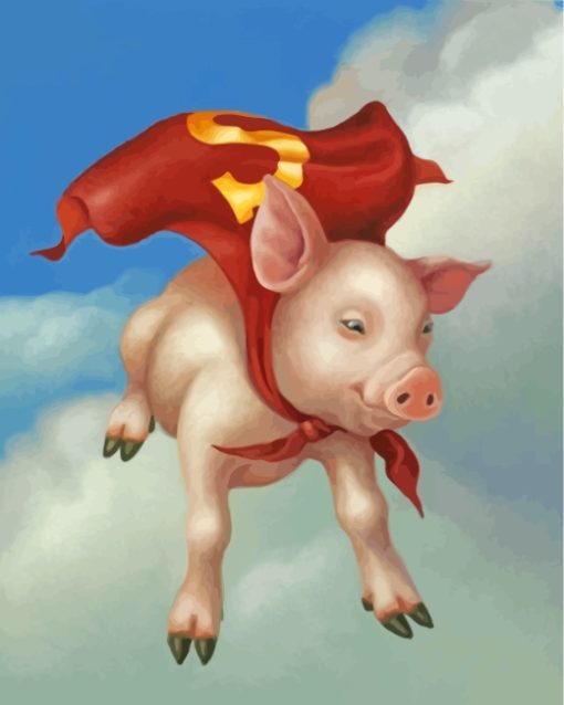 Flying Pig Art Diamond Paintings