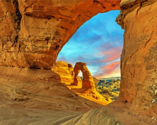 Arch Through Hole Diamond Paintings