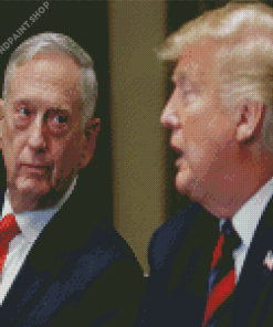 James Mattis And Trump Diamond Paintings