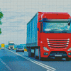 Red Lorry Diamond Paintings