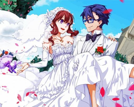 Cute Anime Wedding Diamond Paintings