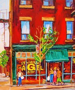 St Viateur Bagel Art Diamond Paintings