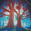 Twin Trees Diamond Paintings