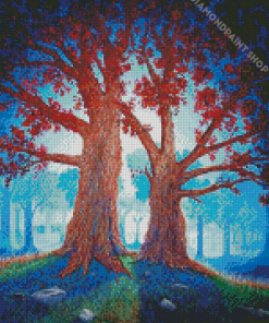 Twin Trees Diamond Paintings