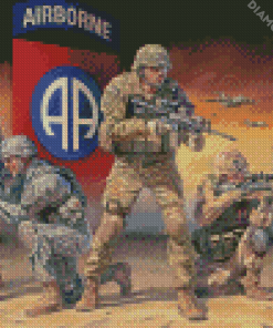 82nd Airborne Soldiers Diamond Paintings