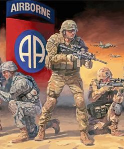 82nd Airborne Soldiers Diamond Paintings